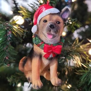 German Shepherd cute figurine Ornament